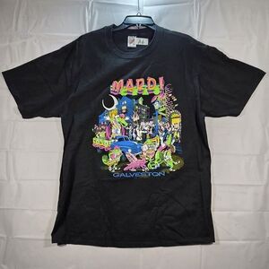 Black Mardi Gras Graphic T-Shirt